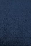 Ambiant Pet Friendly Solid Color Area Rugs Navy - 2' x 4'
