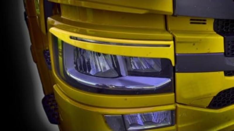 Faro Delantero Ceja Párpado,para Scania R S 2017+,Faro Delantero Cubierta de lámpara Tira ceja párpado embellecedor Pegatinas
