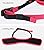 Elehui Dog Muzzles Nylon Dog Mouth Cover Mesh with Adjustable Loop and Soft Pad Dog Training Muzzle Prevent for Biting Eating Barking and Chewing Red-black (M)