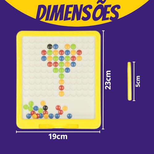 Brinquedo Educacional Quadro Magnético de Desenho Infantil Educacional, Brinquedo Criativo com Canet