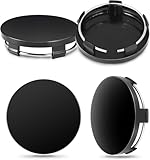 4 Pièces Cache Moyeu pour BMW X5/X5 M/X6/X6 M (Seit 2023) 60mm, Centre de Jante Étanche Anti Poussière Design Durable Cache Moyeux,A/Black