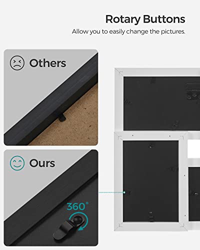 Songmics 4X6 Collage Picture Frames, Family Photo Collage Frame Set Of 4 For Wall Decor, Glass Front, Wall Hanging Or Tabletop, Black #TOP6
