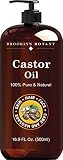 Brooklyn Botany Castor Oil for Skin, Hair and Face – 100% Pure and Natural Body Oil and Hair Oil - C