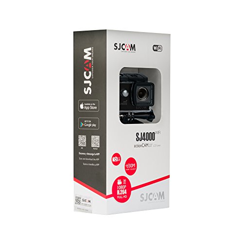 Image of SJCAM SJ4000 WiFi 12MP Full HD WiFi Sports Action Camera 170Wide FOV 30M Waterproof DV Camcorder + SanDisk 32GB Class 10 Micro SDHC Memory Card with Adapter