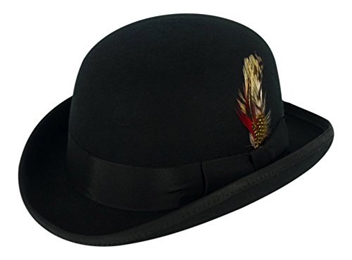 Chapeau melon feutre de laine noir revivez la magie du style dandy et du charme intemporel