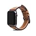 SLG Compatible with Apple Watch Band 42/44/45/49mm, D+ Italian Temponata Leather Replacement Strap Feature Black Adapters with Gift Box, Handmade and Designed for iWatch SE & Series ULTRA 8/7/6/5/4/3/2/1 (Tan)