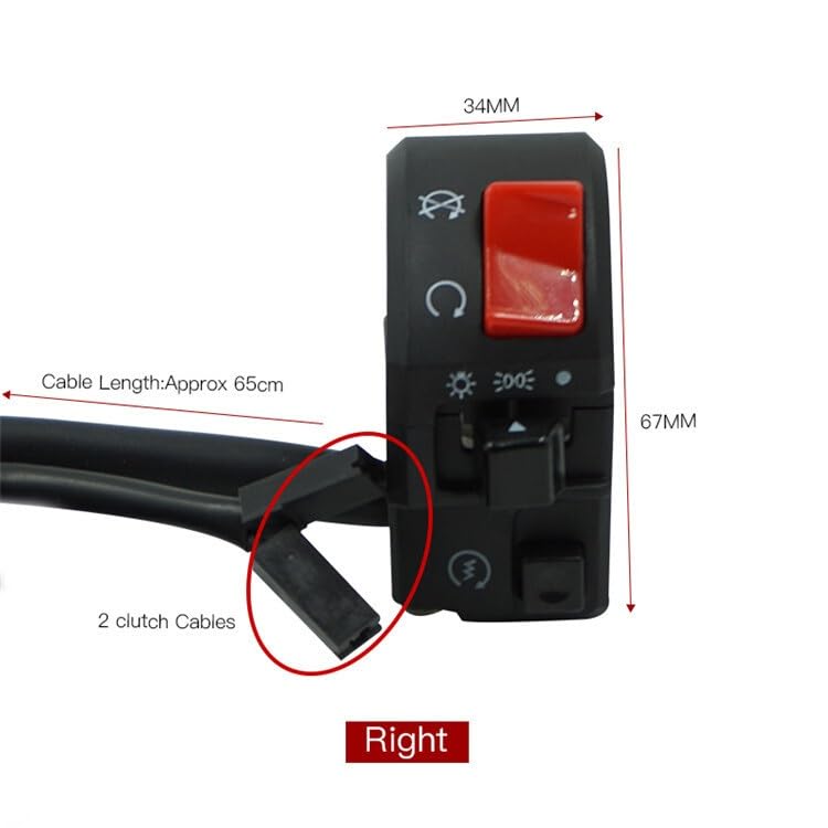 Interruptor motocicleta manillar para solucionar fallos de luces bocina y arranque 3