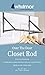 Whitmor Over The Door Hanger, Over The Door Clothes Hanging Rack, Black