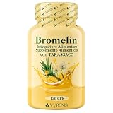 bromelina extra forte drenante 5000 gdu/g - Bromelina 5000 Gdu Con Tarassaco 4 mesi di fornitura 120 Compresse - drenaggio linfatico - pancia piatta - made in italy