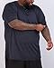 Real Essentials 3 Pack: Men’s Big & Tall Short Sleeve Dry Fit Crew Neck T-Shirt - Gym Workout Athletic Running Tee, Set 11, 5X Tall, Pack of 3