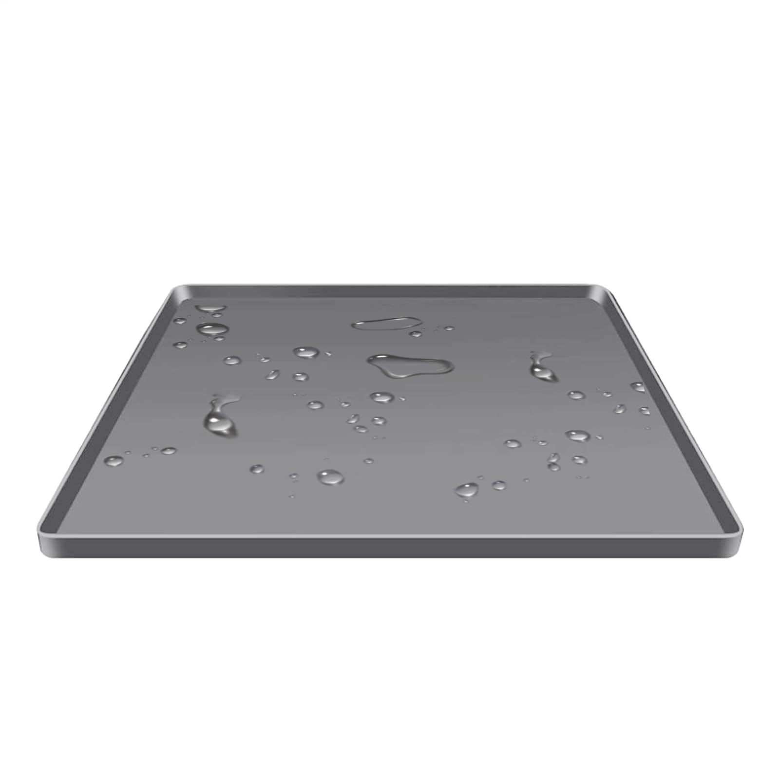 Plateau de réfrigérateur silicone pour petit frigo et tapis de protection sol étanche carré