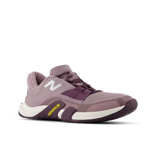 New Balance Women's Minimus Tr V2 Cross Trainer, Ice Wine/Plum Brown/Silver Metalic, 8.5