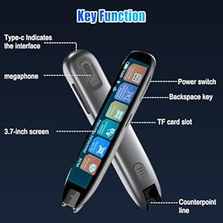 Gotrain Scan Reader Penna, Penna di Lettura Smart Digitale per Scansione di 142 Lingue, Dispositivo Traduttore per Dislessia, Anziani, Bambini, Studenti, Supporta Voce e Scansione a Testo