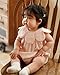 Twoflower Toddler Baby Girl one piece rompers Of Cotton，1st birthday girl outfit with collar pink Sleeveless jumpsuits in summer (Light Pink, 12 months)