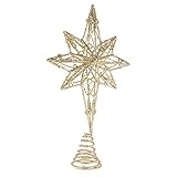 Photo Gallery amosfun - puntale per albero di natale, con glitter, per albero di natale, decorazione per feste, colore: oro Photo Gallery amosfun - puntale per albero di natale, con glitter, per albero di natale, decorazione per feste, colore: oro