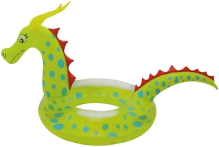 Dragon Pool Float - Inner Tube Blow Up - Inflatable - 59in x 32.3in x 34.3in