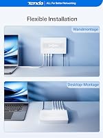 Tenda 2.5 Gbit LAN Switch 8-Port 2.5 Gigabit Unmanaged Netzwerk Switch Weiß – Ansicht 7