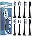 Produktbild 8er Ersatzbürsten von demirdental passend für Philips Sonicare Ersatzbürsten C3 Premium Plaque Defence Standard Schallzahnbürstenköpfe, entspricht HX9044, kompatible Ersatzbürsten, Schwarz