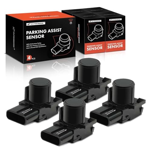 Image of A-Premium 4-PC Rear PDC Car Bumper Reverse Backup Parking Assist Sensor Compatible with Select Toyota Models - Tundra 2007-2013, FJ Cruiser 2011-2014, Replace# 89341-33130, 89341-06010