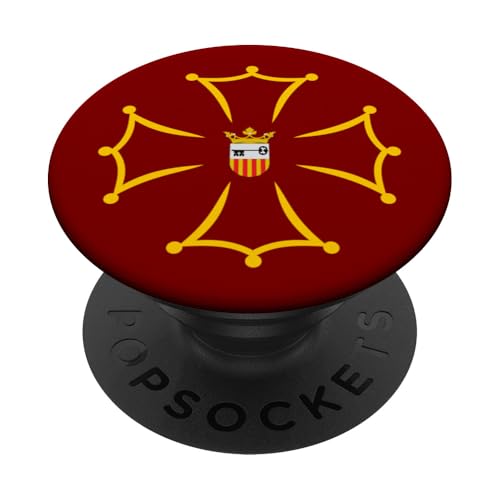 Drapeau de la vallée de l'Aran, Catalogne, Espagne, Occitane, Val d'Aran PopSockets PopGrip Adhésif