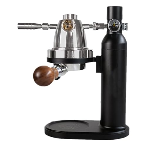 QUGURLID 10bar Pneumatic Coffee Machine, Variable Pressure Espresso Machine,58.5mm Powder Bowl,Fast Exhaust,for Camping,Provide The Best Flavor