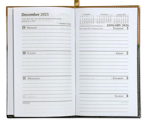 BookFactory 2026 Weekly Pocket Calendar 2026 Weekly Calendar 2026 Planner Agenda Organizer with Notepad (CAL-2026-POCKET(Organizer))