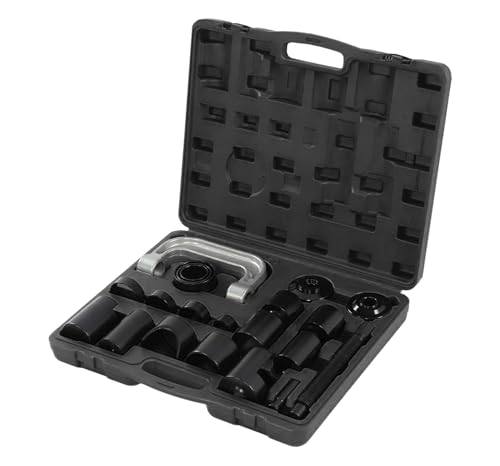 Autojack 21 Piece Master Ball Joint Press, Service Kit Upper and Lower Joints Removal Tool Set, Installs and Removes Designed for 2WD/4WD Vehicle