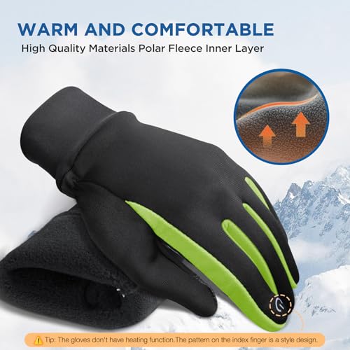 Image of SIMARI Kids Winter Gloves Touchscreen Water-Resistant Warm Thermal for Boy Girl Toddler Cycling Running Ski Snow Cold Weather