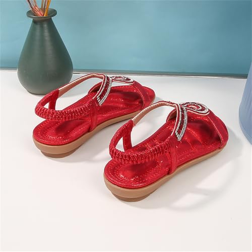 Toddler Girls Sandals Sparkly Rhinestone Girl Shoes Soft Rubber Princess Summer Wedding Party for Little Kid/Big Kid3