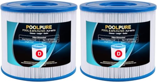 POOLPURE Summer Escapes Replacement Pool & Spa Filter for Type D, Summer Waves P57100102, P...