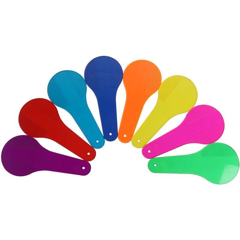 Aazon.co: 6Pcs Color Paddles, Transparent Color Paddles, Color - View #2