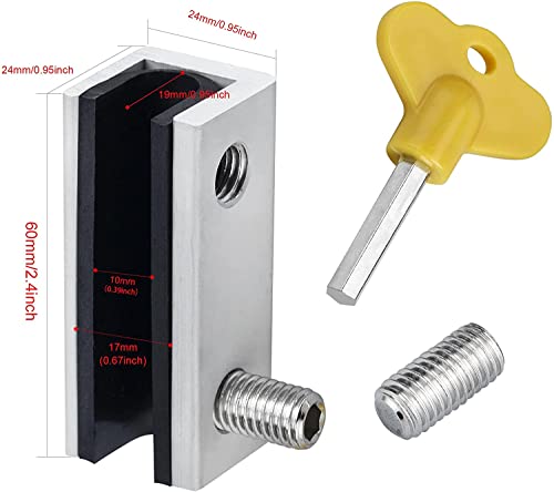 Window Locks, 8 Sets Sliding Security Window Lock With Key For Vertical&Horizontal Sliding Windows&Sliding Doors, Adjustable Window Locks Security Window Stoppers For Patio Bedroom Home And Office #TOP5