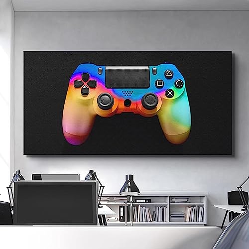 Gamepad Affiches Toile pour Habiller un Grand Mur Vide de Chambre Gamer KEBIA