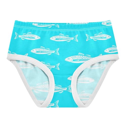 Ocean Fish Blue Toddler Girls's Underwear 2T 2302864