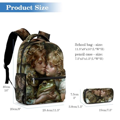 Sac à dos Grenouille Prince et trousse pour des matins joyeux - 2