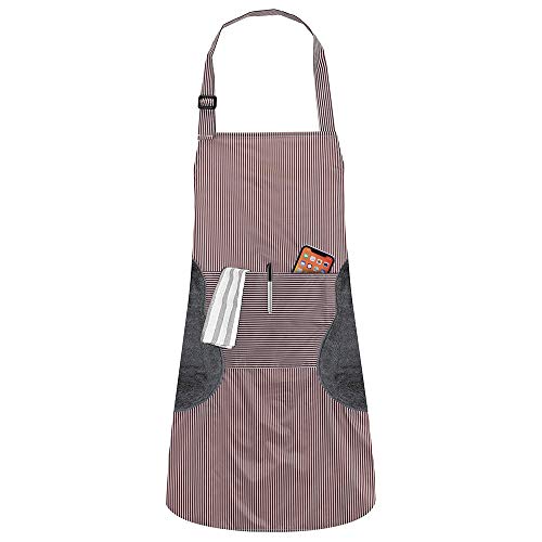Delantal de Cocina Masterchef Profesional Impermeable Delantales Unisex para Hombre y Mujer