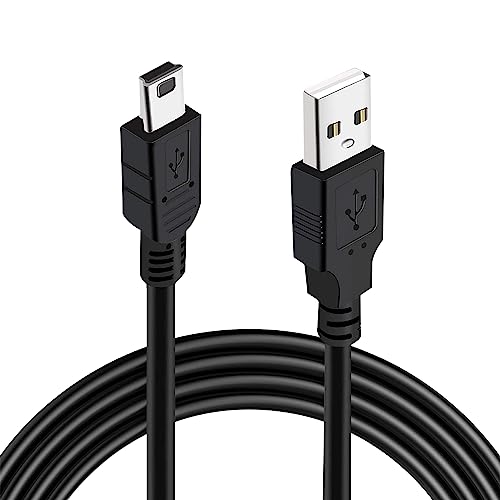 Cable de carga para PS3, anillo magnético extra largo de 3 m, cable de carga de datos mini USB para Sony Playstation 3/PS3 Slim/PS Move controladores GoPro, HD, cámara de salpicadero, reproductor de
