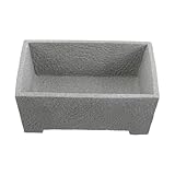 Diseño que ahorra espacio: el tamaño compacto se adapta perfectamente a espacios reducidos, lo que lo hace ideal para ventanas, escritorios y áreas de jardín pequeñas, jardineras de piedra, jardineras de escritorio