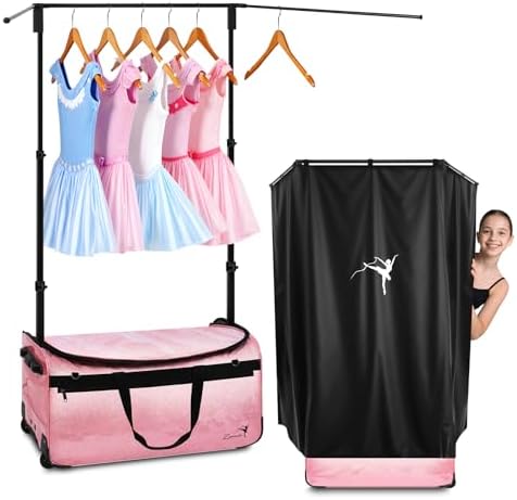 Dance Bag with Garment Rack and Curtain - 23" Glitter Dance Compe...