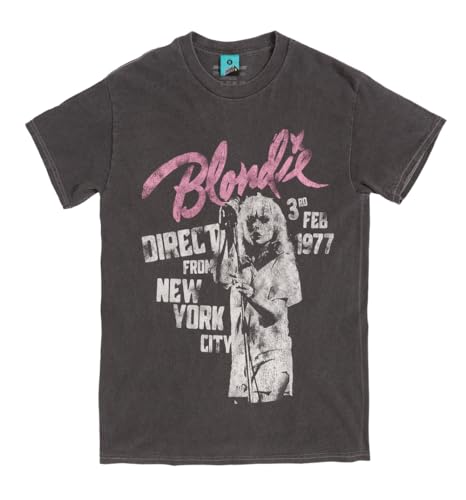 Image of TruffleShuffle Blondie New York City Vintage Wash Charcoal T Shirt