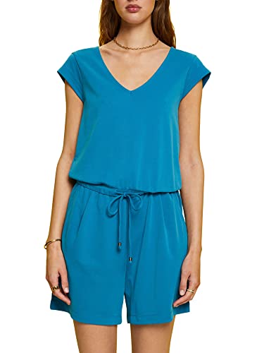 ESPRIT Damen 063EE1L302 Overalls, 461/DARK Turquoise 2, XL