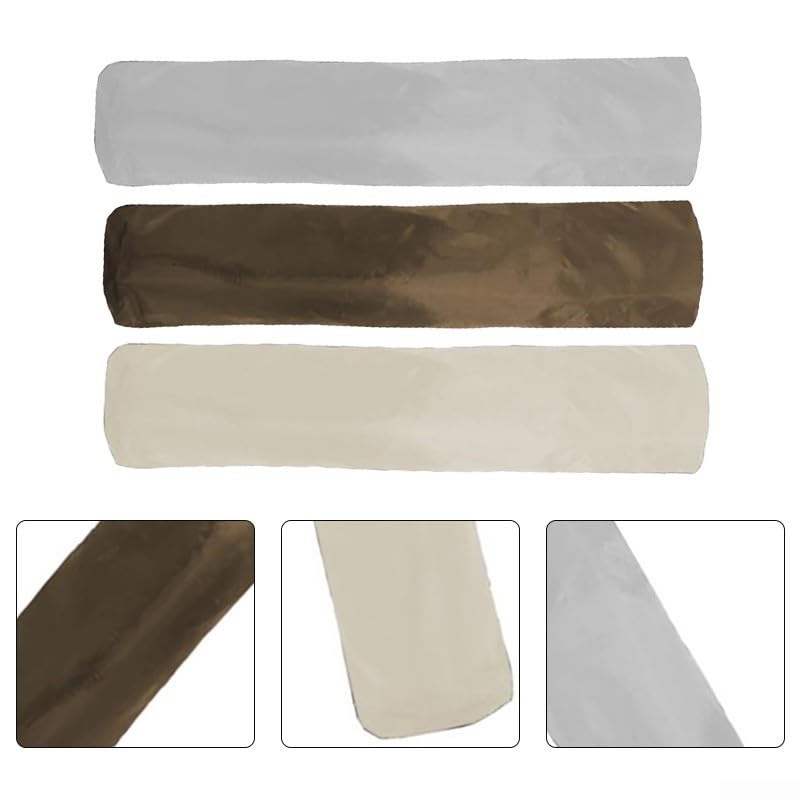 Funda para aspiradora Oxford 210D y solución práctica para ahorrar espacio para uso doméstico, tamaño de 38 x 130 cm (gris)