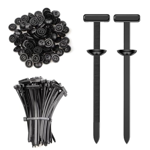 100pcs Nylon Universal Cable Tie Buckle, Cable Tie Buckle Zip Tie Clips for Car Fender, Engine Cover, Mudguard Fastener, Automotive Replacement Screw Fixing