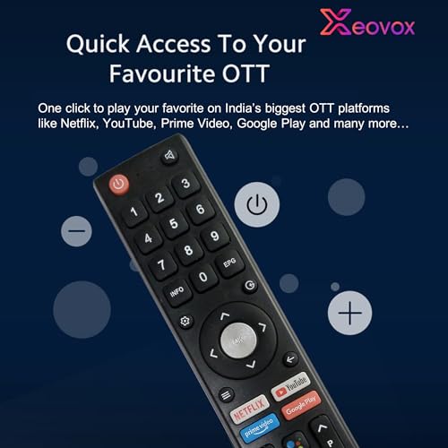 Image of Remote for BPL LED Tv Suitable for BPL Smart Android 4k LED UHD HD LED Tv with Hotkeys Without Voice Command
