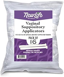 Disposable Plastic Vaginal Suppository Applicators: Individually Wrapped Suppository Applicator for Women - Fits