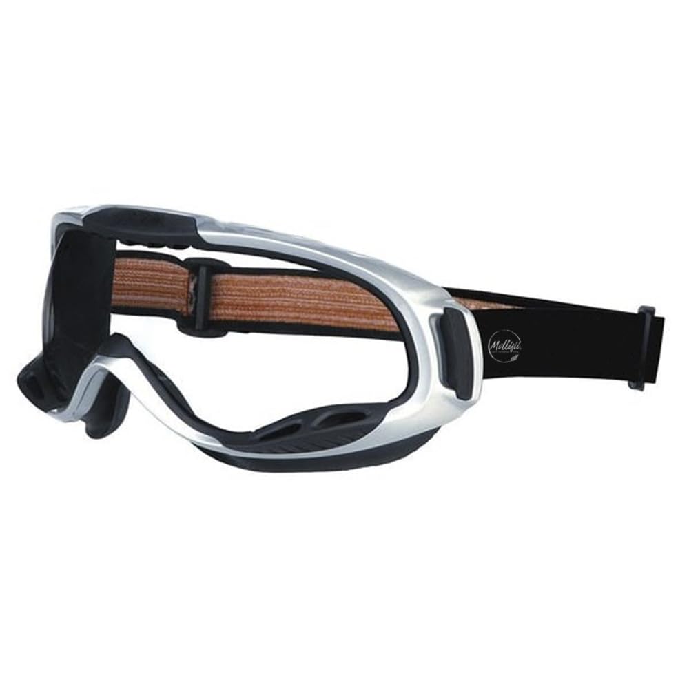 MOLLIFII Safety Goggles, Clear Anti-Fog, Scratch-Resistant Lens, Mfr: PGX110AF-A