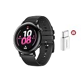 HUAWEI Watch GT 2 42mm Montre Connectée, Un Design Minimaliste, Autonomie de 2 Semaines, GPS Intégré, Appels Bluetooth, Suivi du Rythme Cardiaque en Temps Réel, Fonctionne avec iOS et Android, Noir