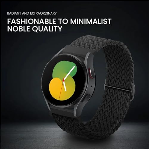 Bracelet tressé Huawei Watch 4 Pro nylon extensible 20mm 22mm - 6