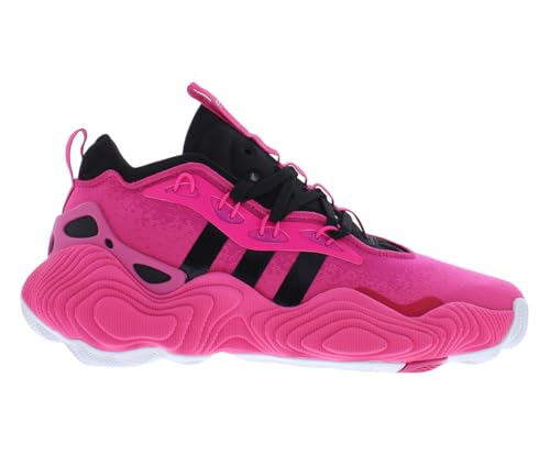 adidas ���j�Z�b�N�X ��l�p Trae Young 3 Low Trainers, �`�[���V���b�N�s���N/�R�A�u���b�N/�`�[�����A���}�[���^�s���N, 17 Women/16 Men