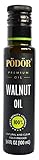 PÖDÖR Premium Walnut Oil - 3.4 fl. Oz. - Cold-Pressed, 100% Natural, Unrefined and Unfiltered, Vegan, Gluten-Free, Non-GMO in Glass Bottle